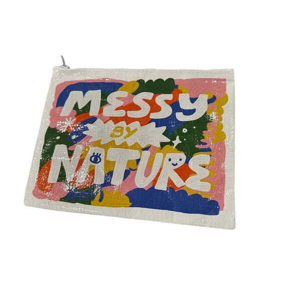 BN Blue Q ‘Messy by Nature’ cosmetics or pencil pouch - Picture 2 of 10